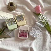 Korean Style Fresh Flowers Colored Contact Lens Case - BEAUEYE (UK)